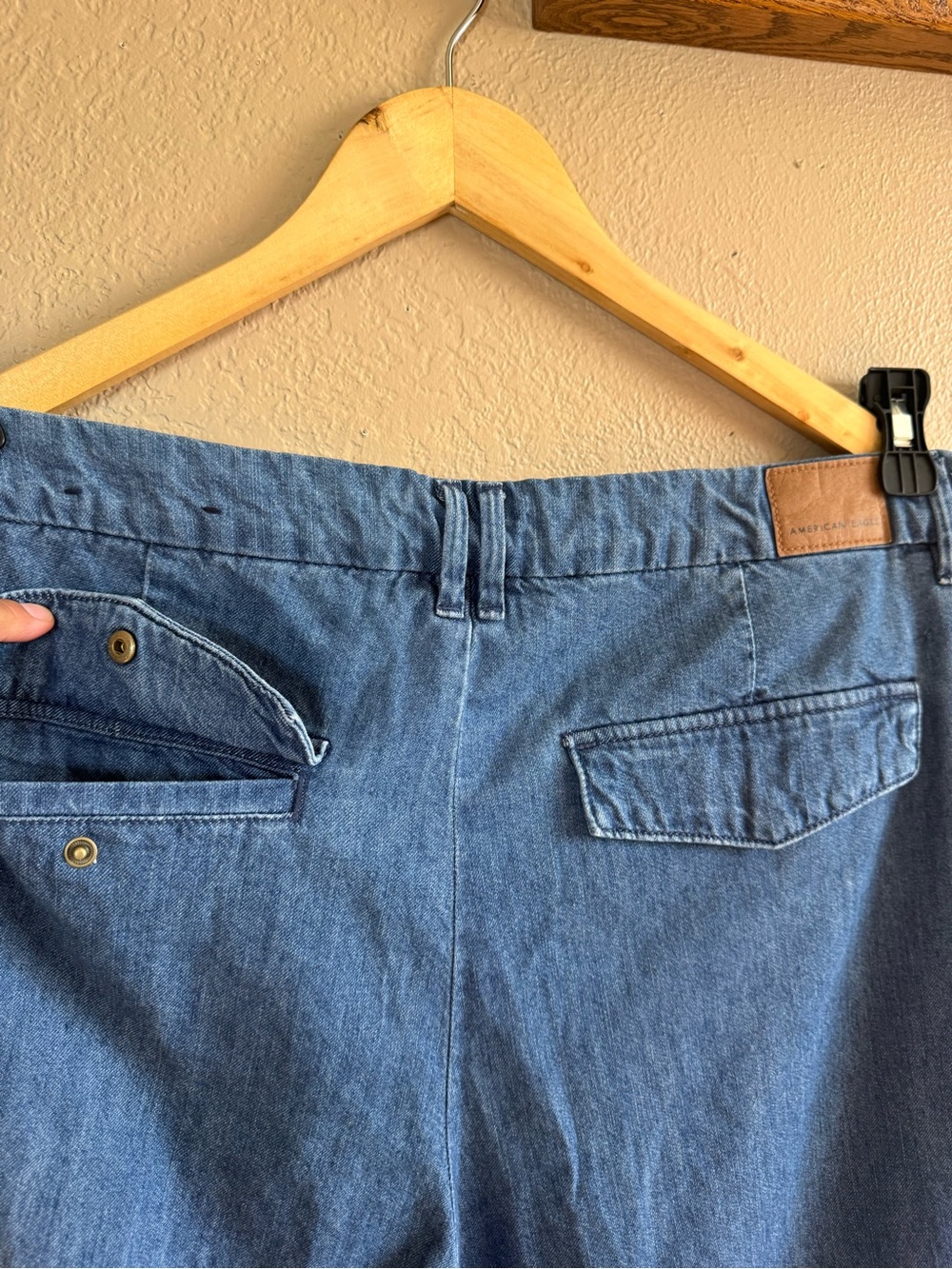 American Eagle Baggy Wide-Leg Trouser Jeans | Size 14 Short - Picture 11 of 15